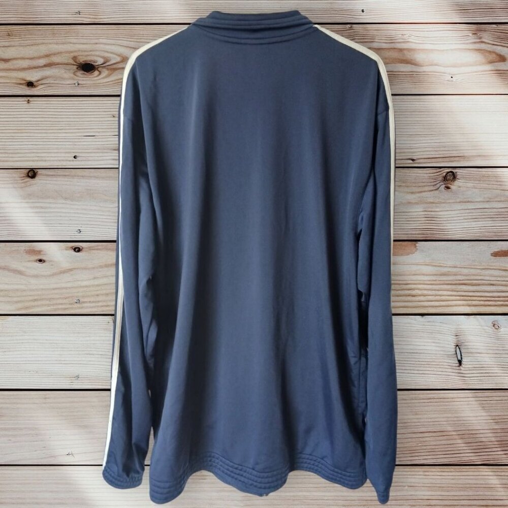 Adidas Clippers Navy Full-Zip Track Jacket Mens Long Sleeve size XLarge tall - Picture 2 of 9